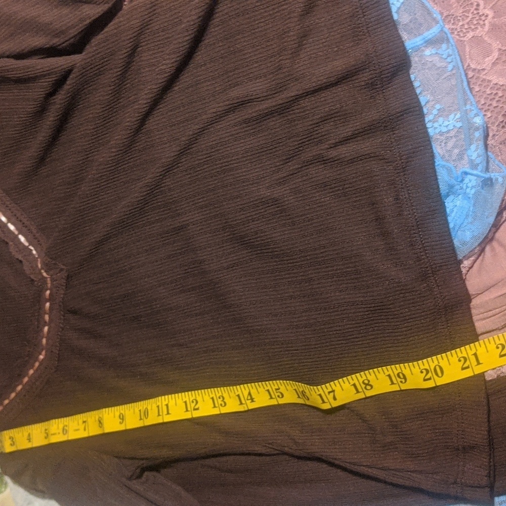 Free People NWOT Only You Top sz SML in Brown with Pink​ - Picture 7 of 13